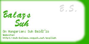 balazs suh business card